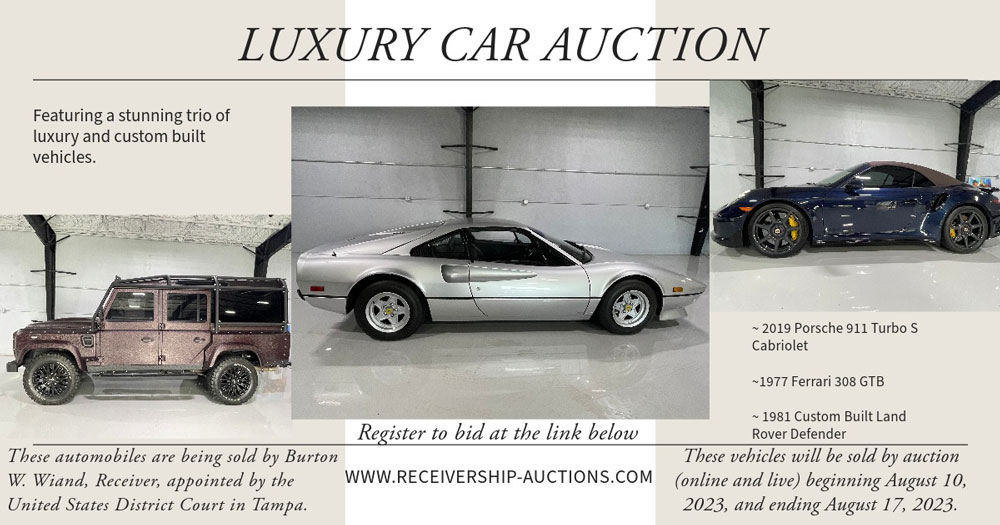 Luxury Car Auction - August 10th - 17th