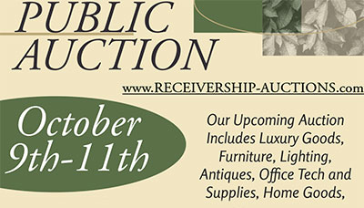Real Estate Auction October 9th October 11th
