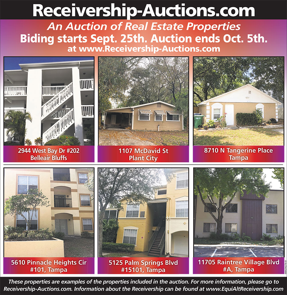 Real Estate Auction September 25th October 5th