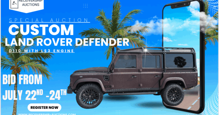 Special Auction Custom Land Rover Defender July 22nd - July 24th